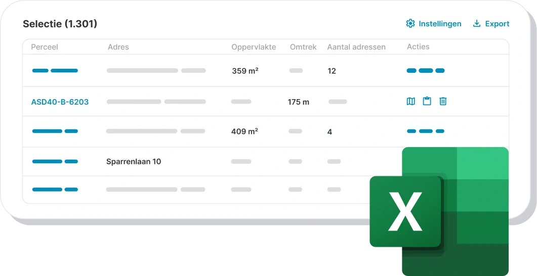 Bewaar de gevonden leads, vraag alle eigenaren op en werk verder in Excel