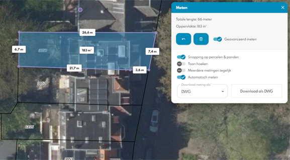 Geavanceerde meetfunctionaliteit
