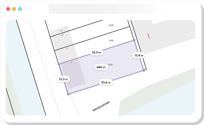 Meet afstanden en oppervlaktes vanuit uw luie stoel